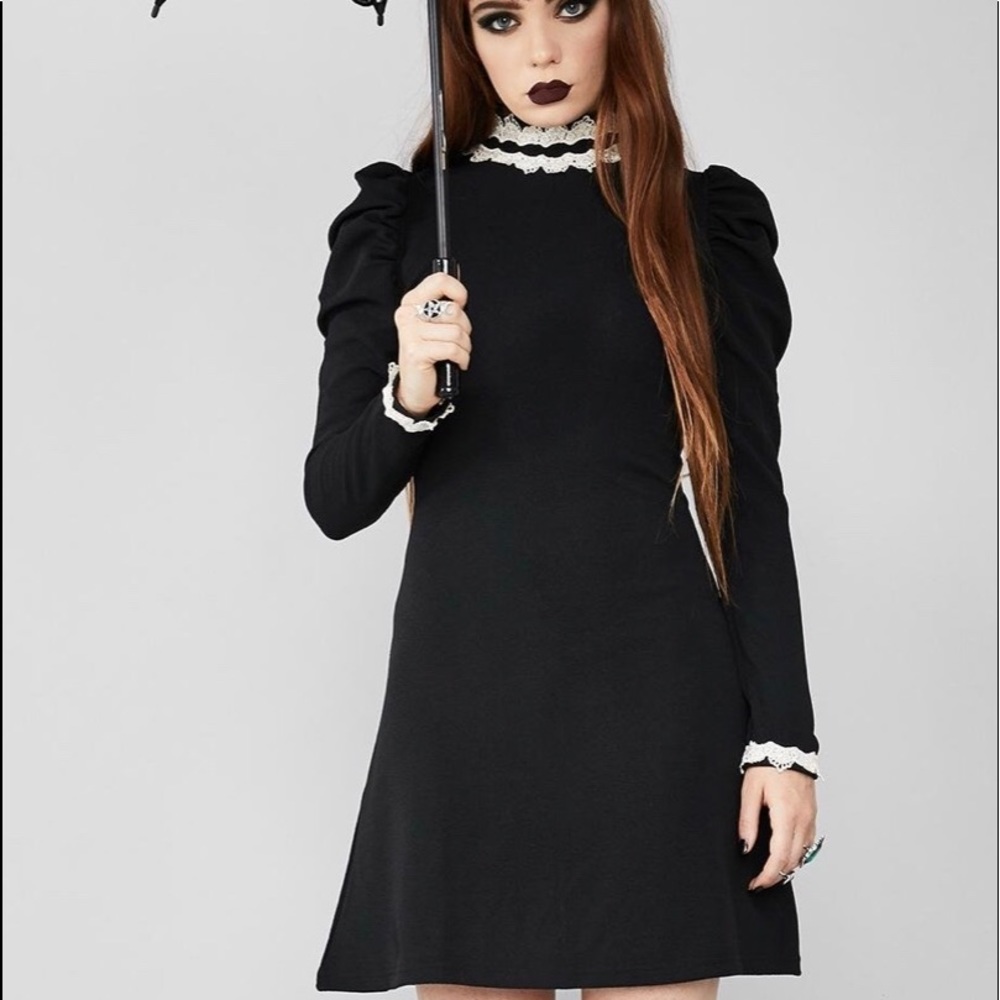 Black Widow Goth Dress XXL